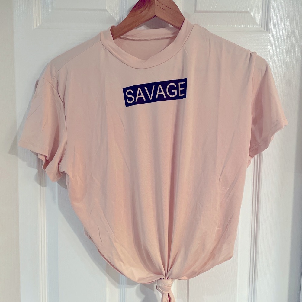 Unbranded SAVAGE crop Tee